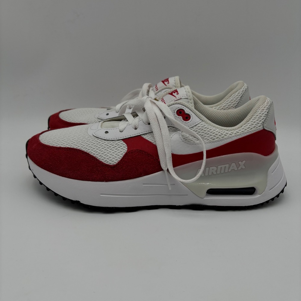 Nike Air Max SYSTM Mens Size 10.5 Sneakers WhiteRed Cushioned Road Running Shoe - Picture 4 of 8